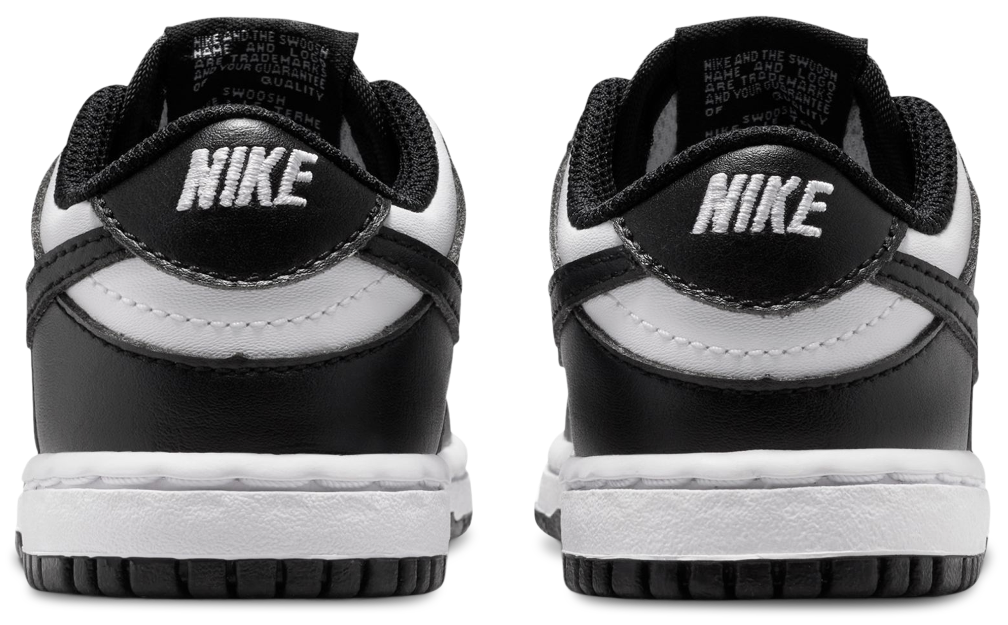 Nike Dunk Low 童款 - White/Black/White - Image 3