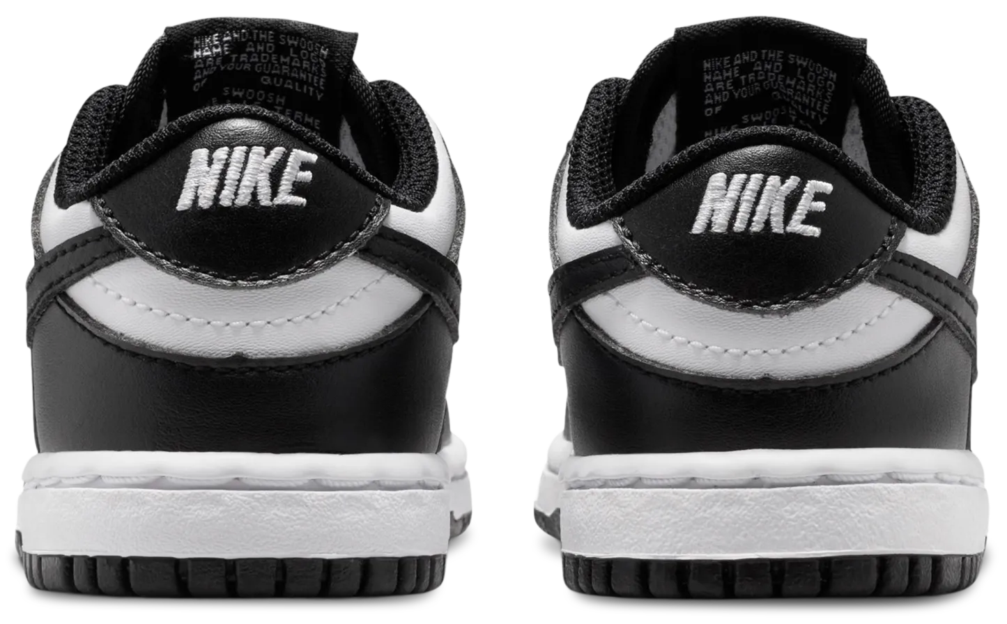 Nike Dunk Low 童款 - White/Black/White - Image 3