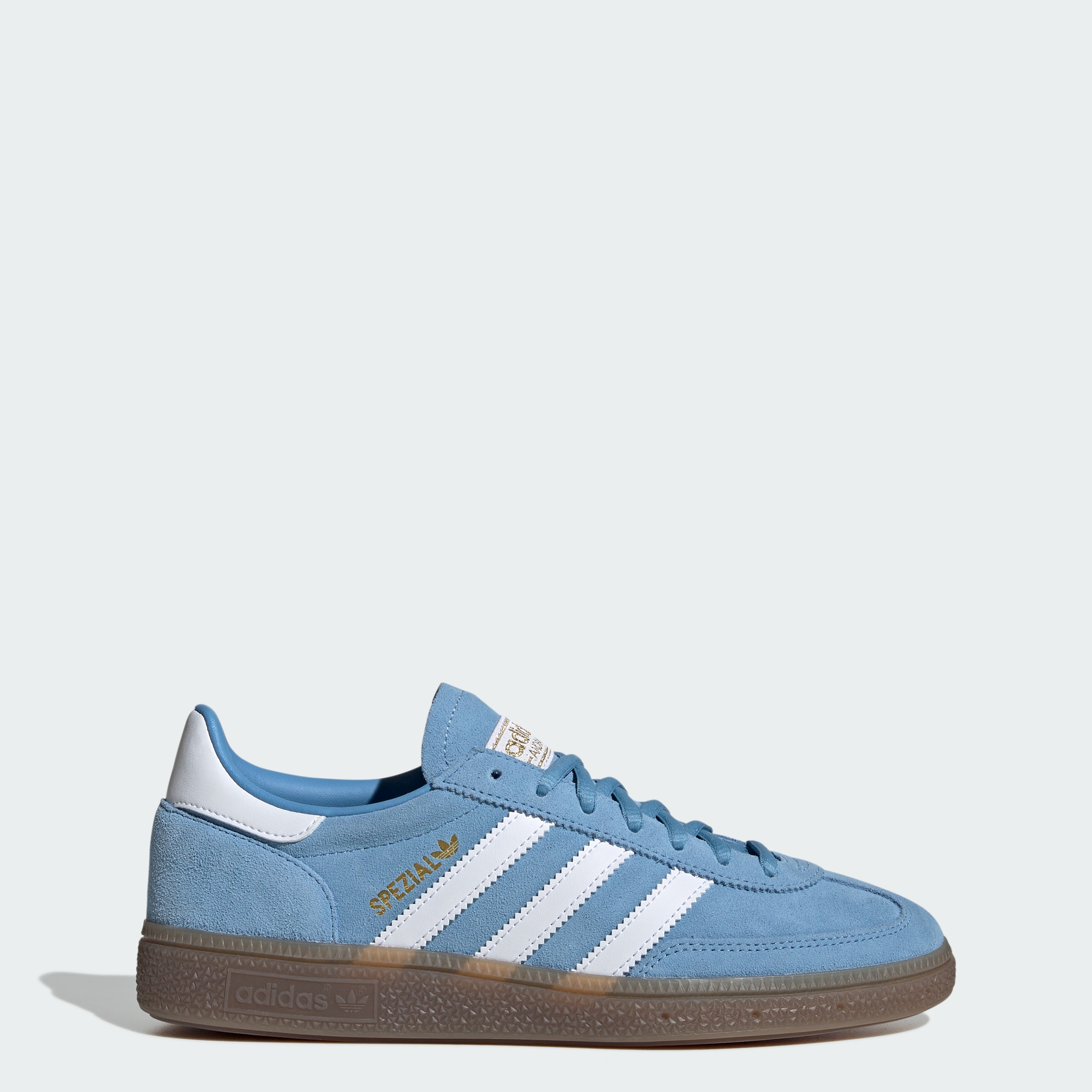 adidas Handball Spezial Shoes - Light Blue / Cloud White / Gum - View 1