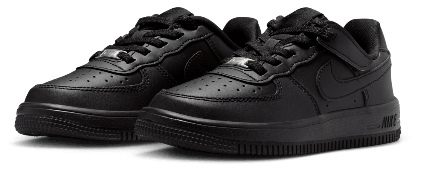 Nike Air Force 1 童款 - Black/Black - Image 6