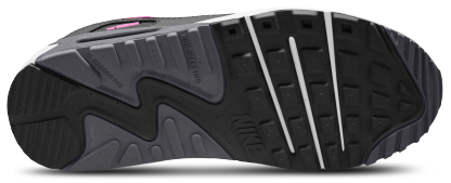 Nike Air Max 90 Mesh 童款 - White/Black/Playful Pink - Image 4