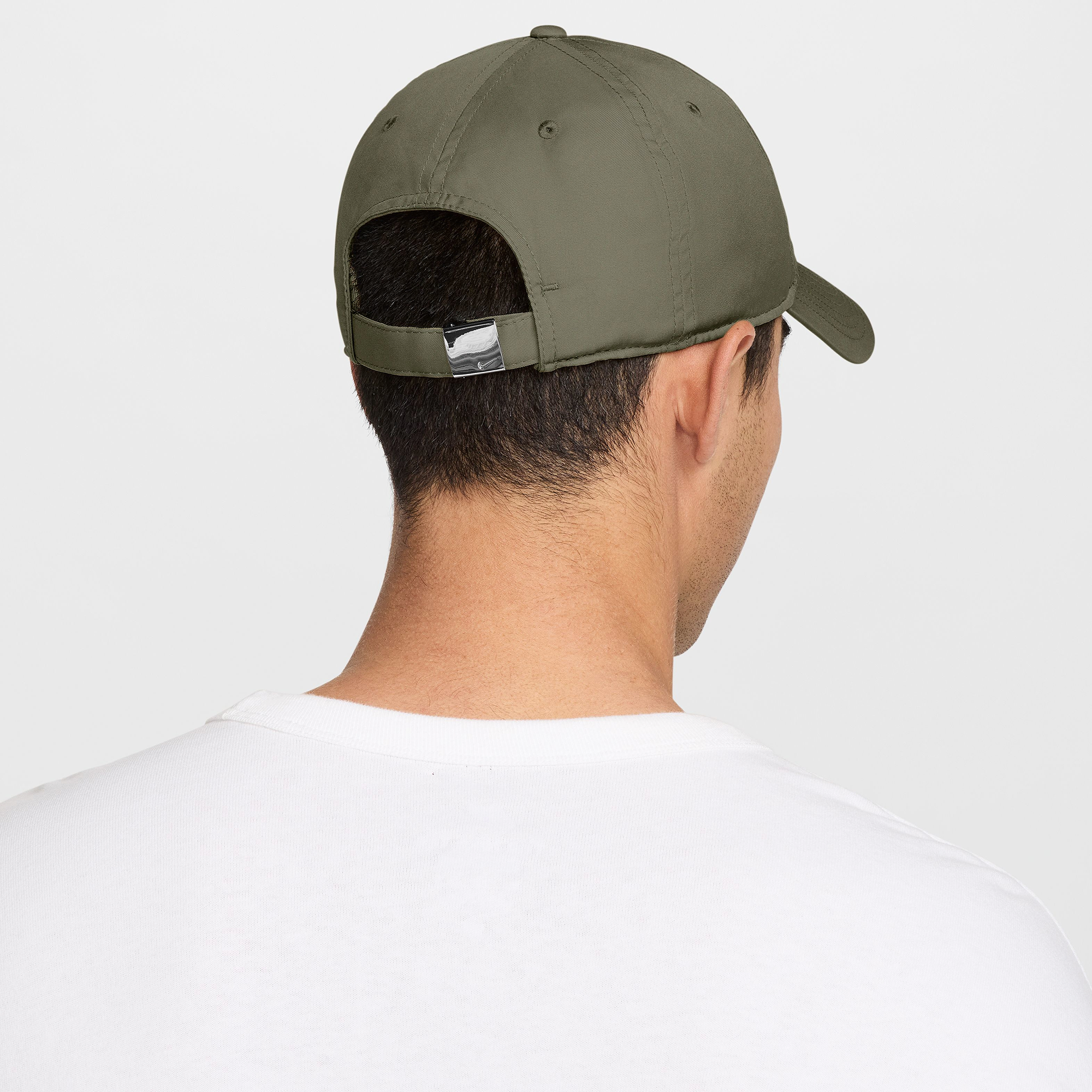 Nike Dri-FIT Club Cap - Metallic Silver/Medium Olive - Image 2