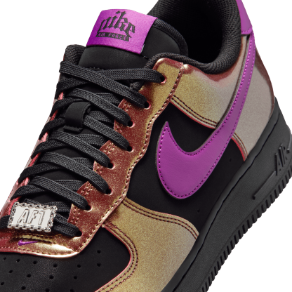 Nike Air Force 1 '07 LV8 - Men's - Gold/Black/Bold Berry - Image 7