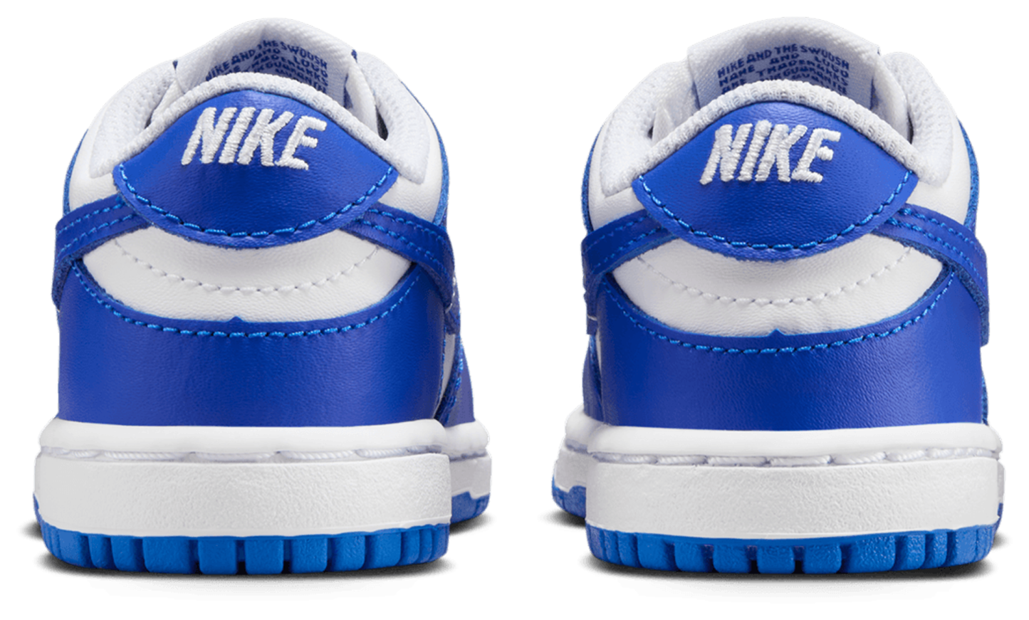 Nike Dunk Low 童款 - White/Blue - Image 3