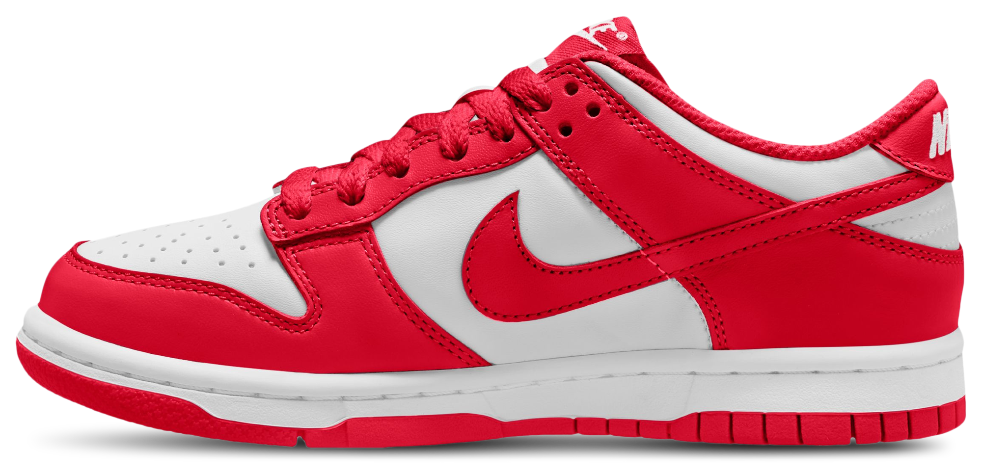 Nike Dunk Low 童款 - University Red/White - Image 2