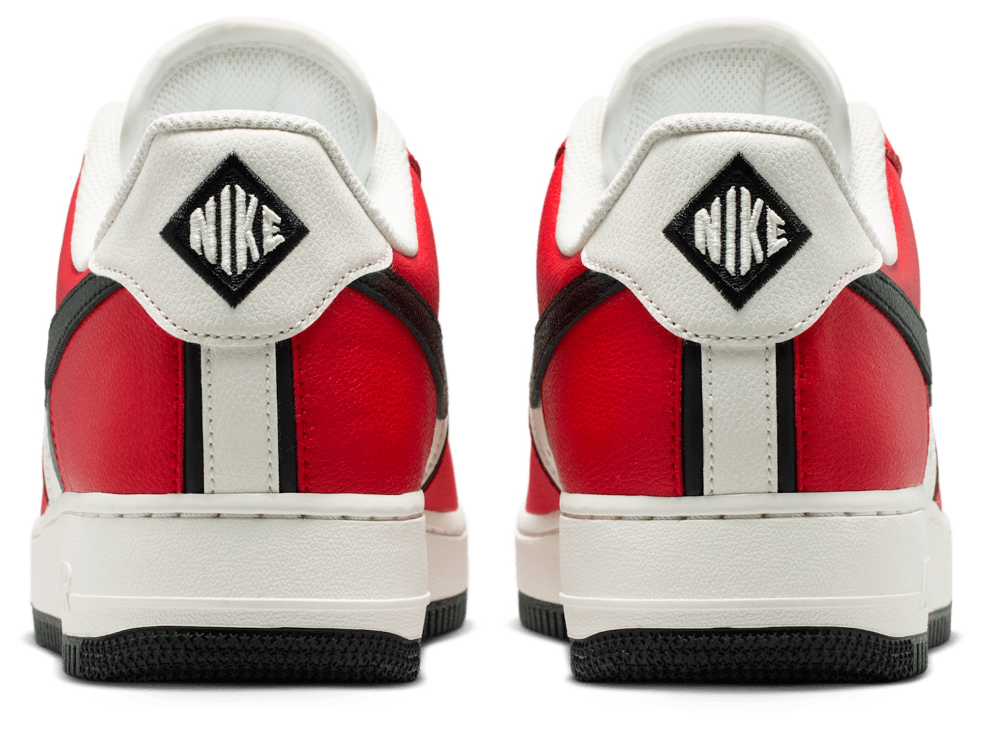 Nike Air Force 1 '07 LV8 - Red/Black/Silver - Image 3