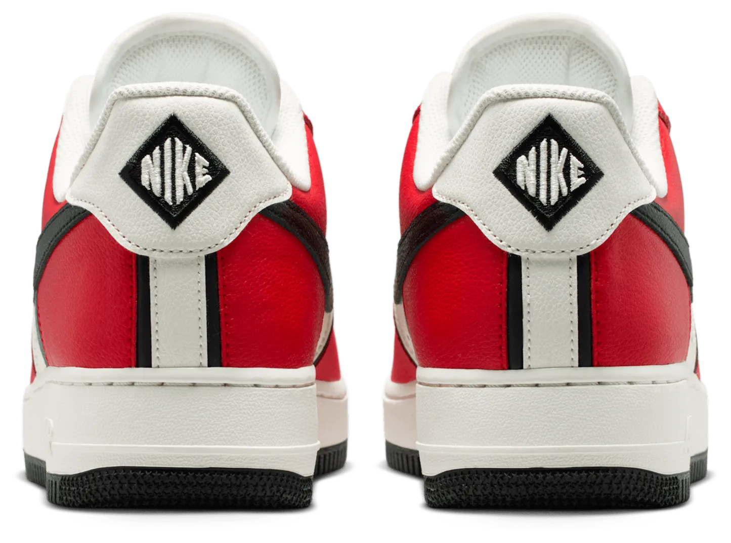 Nike Air Force 1 '07 LV8 - Red/Black/Silver - Image 3