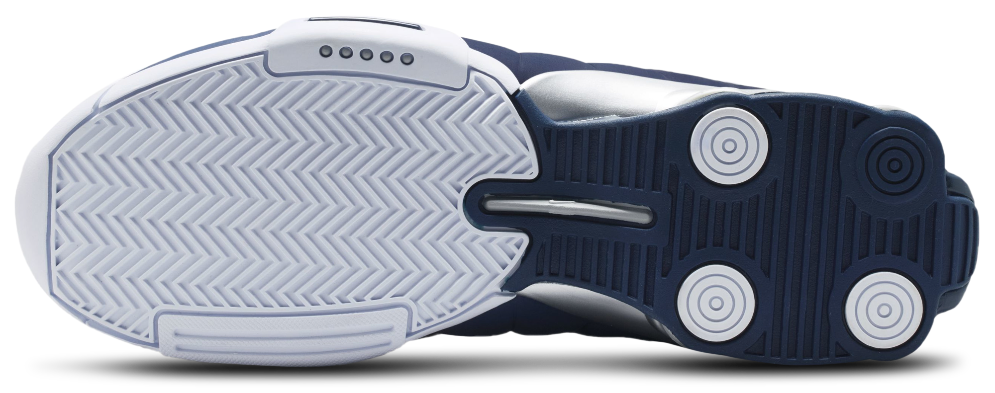 Nike Shox BB4 - Midnight Navy/Metallic Silver/White - Image 5