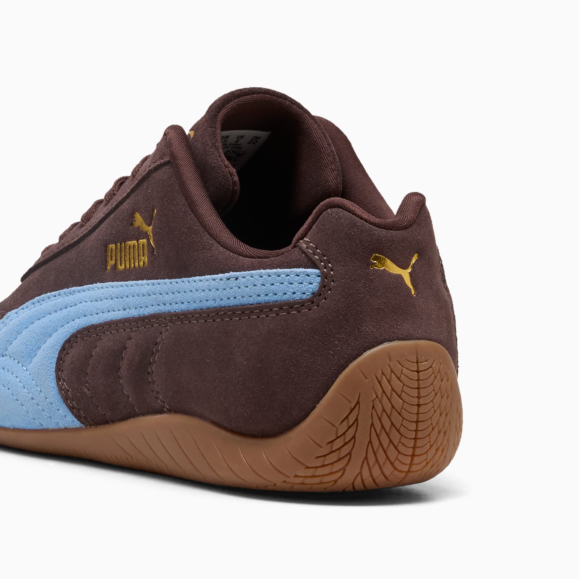 Speedcat OG Big Kids' Sneakers - Chocolate Brown-Team Light Blue - 3