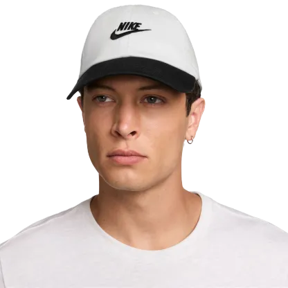 Nike Club H86 Adjustable Cap - White/Black - Image 1