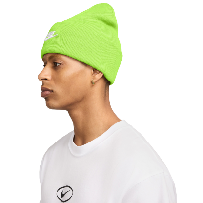 Nike Peak Futura Beanie - Volt/White - Image 3