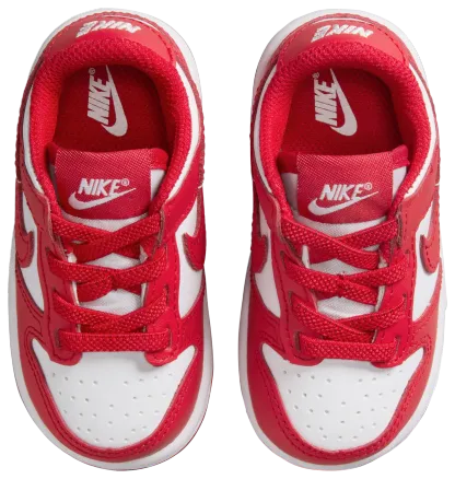 Nike Dunk Low 童款 - University Red/White - Image 4