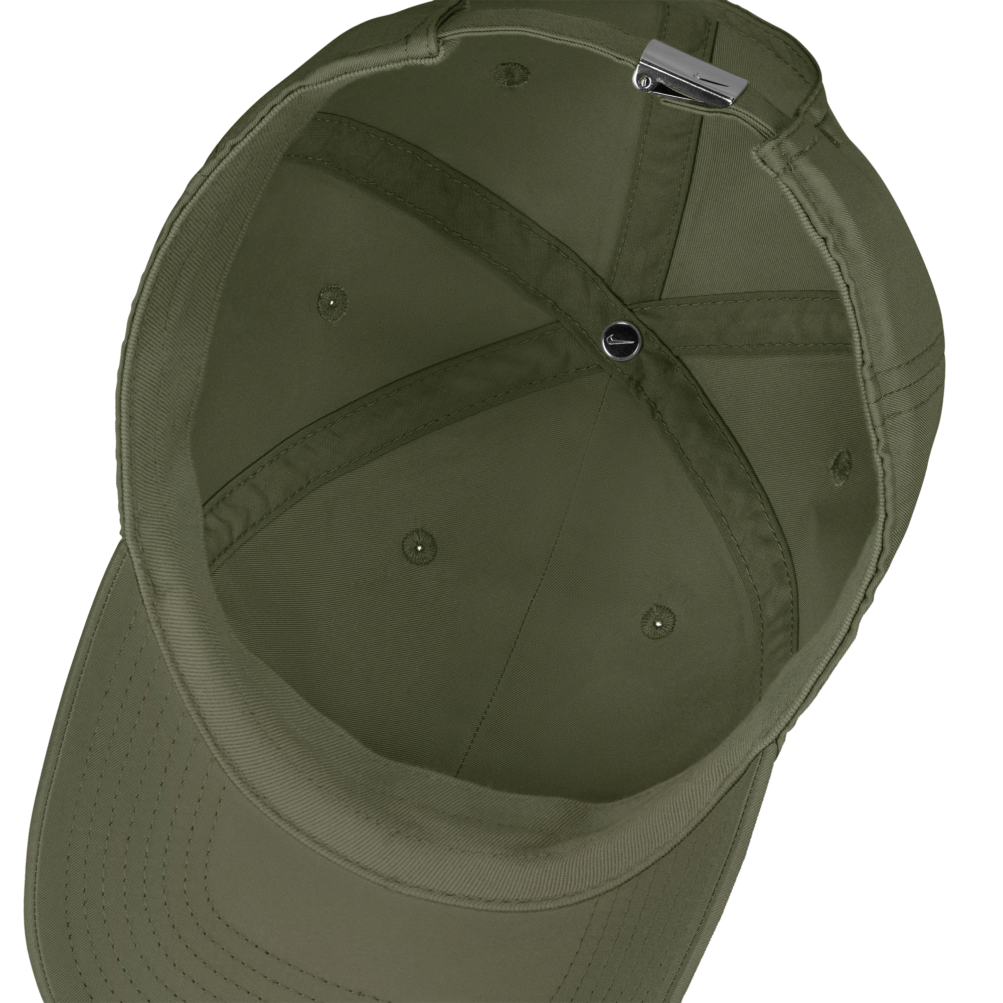Nike Dri-FIT Club Cap - Metallic Silver/Medium Olive - Image 6