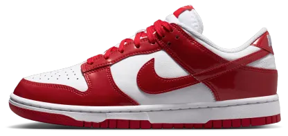 Nike Dunk Low - White/Red/Silver - Image 2