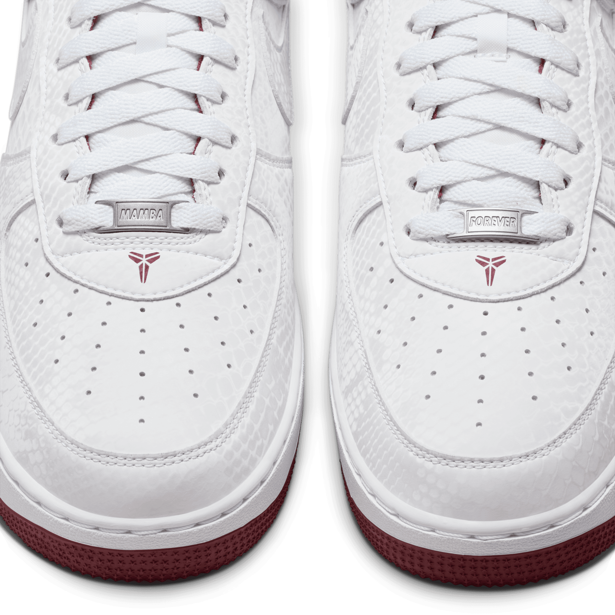 Nike Kobe Air Force 1 Low - Team Red/White - Image 9