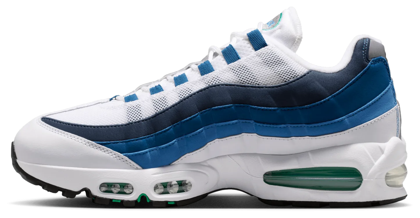 Nike Air Max 95 - Emerald Green/White/Lake Blue - Image 2