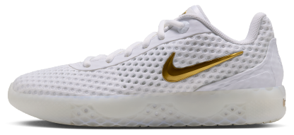 Nike Lebron Witness X - White/White/Metallic Gold - Image 2