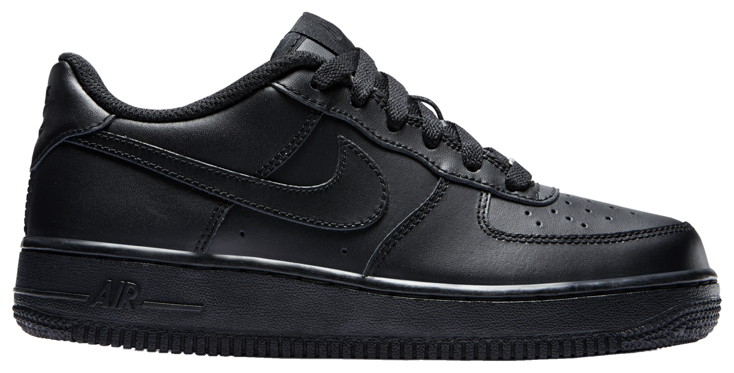 Nike Air Force 1 Low 童款 - Black/Black - Image 2