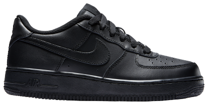 Nike Air Force 1 Low 童款 - Black/Black - Image 2