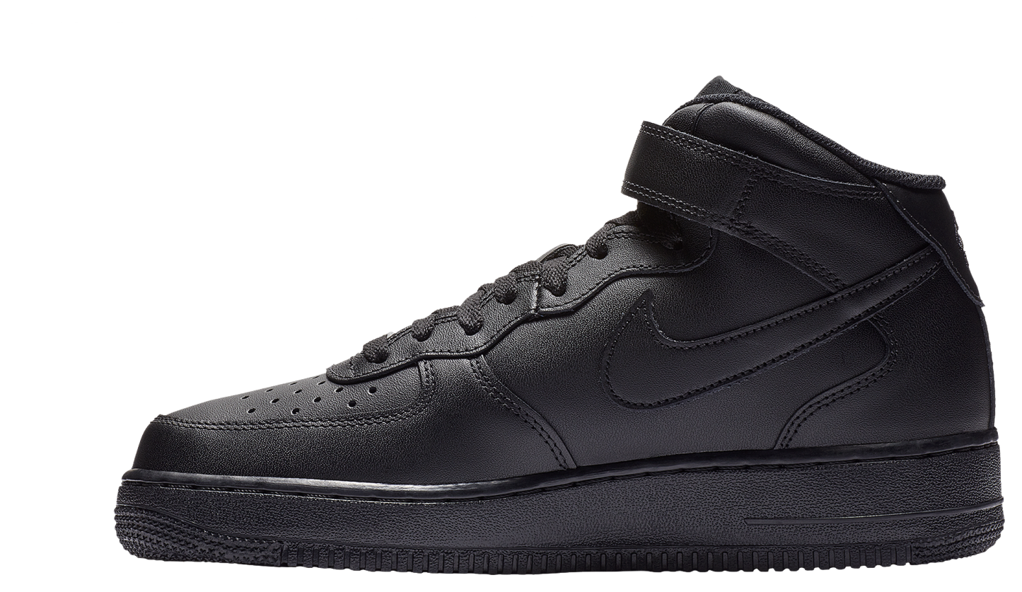 Nike Air Force 1 Mid '07 LE - Black/Black - Image 2