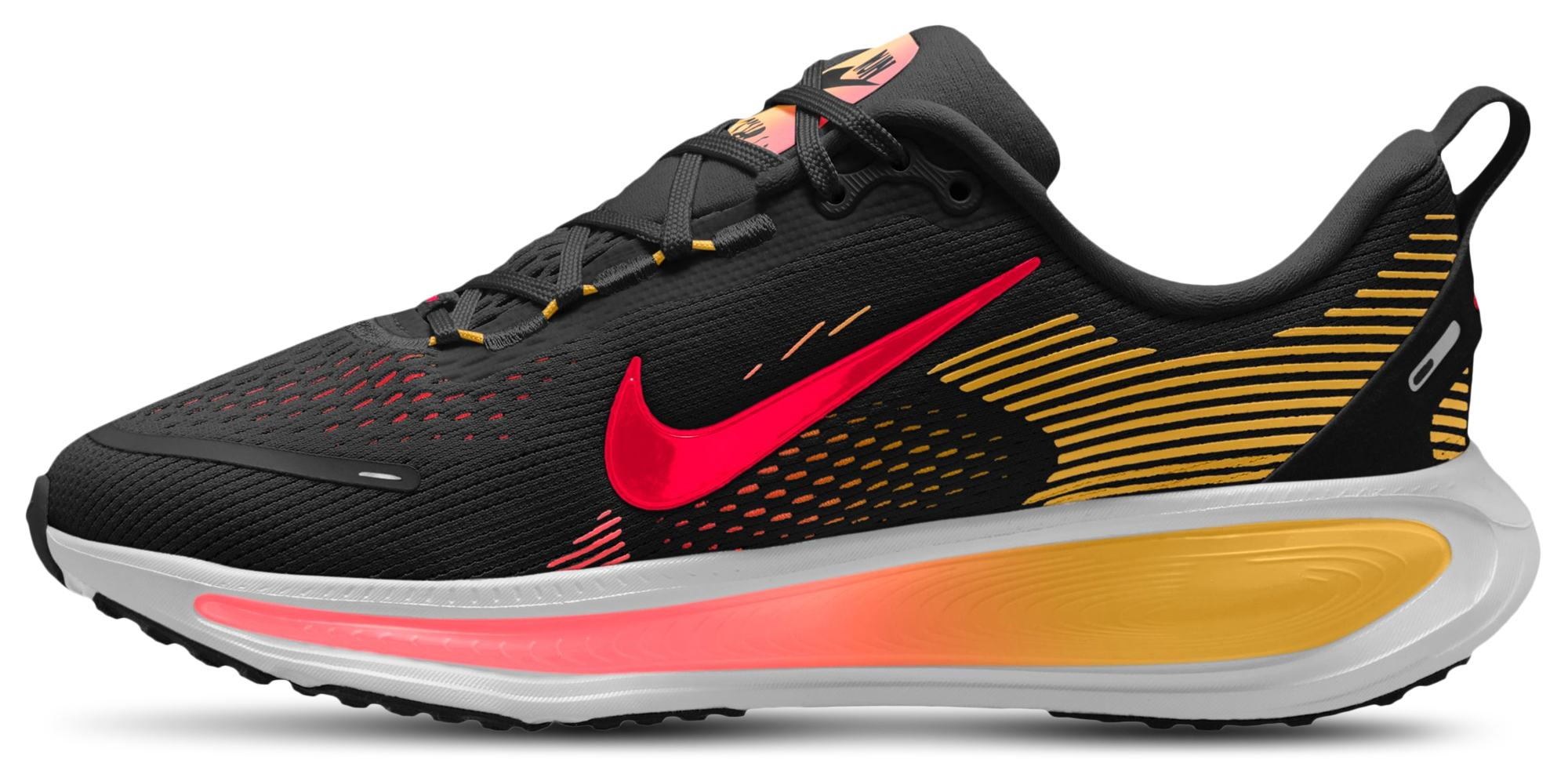 Nike Vomero 18 童款 - Black/Bright Crimson/Light Crimson - Image 2
