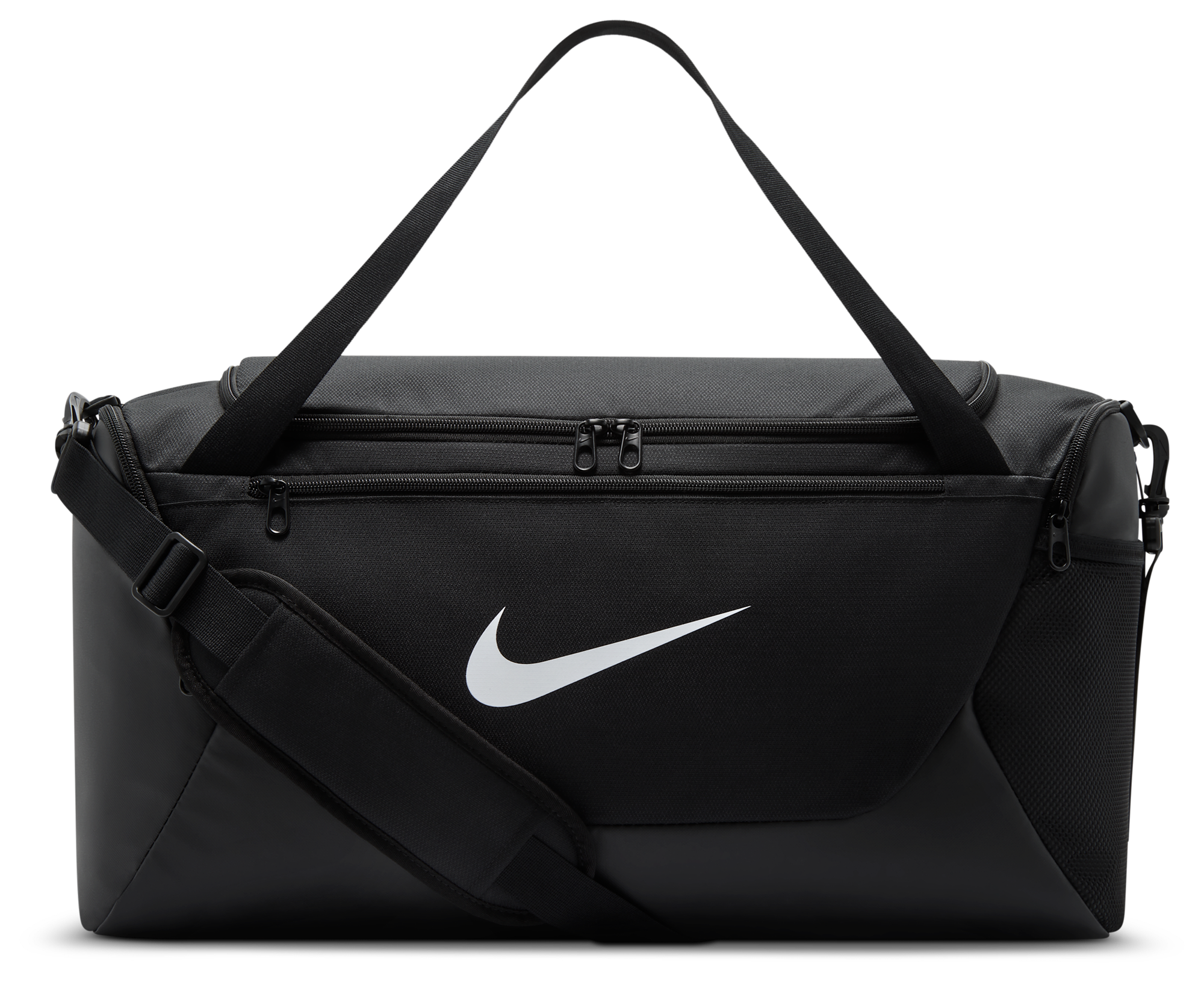 Nike Brasilia Small Duffel - Black/Black/White - Image 1