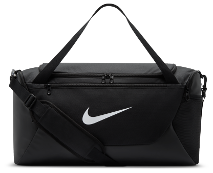 Nike Brasilia Small Duffel - Black/Black/White - Image 1