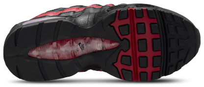 Nike Air Max 95 BB Leather 童款 - Black/Crimson/Wolf Grey - Image 4