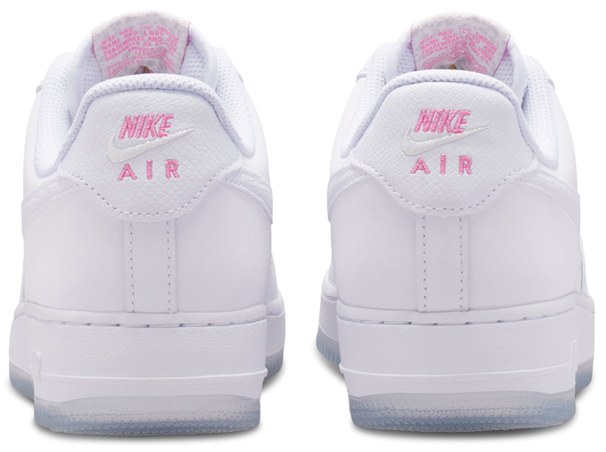 Nike Air Force 1 '07 FL1 - White/White/Lotus Pink - Image 3