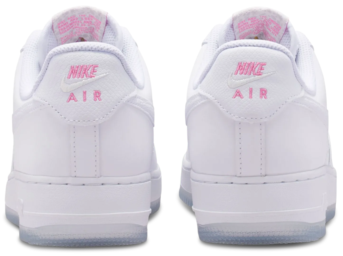 Nike Air Force 1 '07 FL1 - White/White/Lotus Pink - Image 3