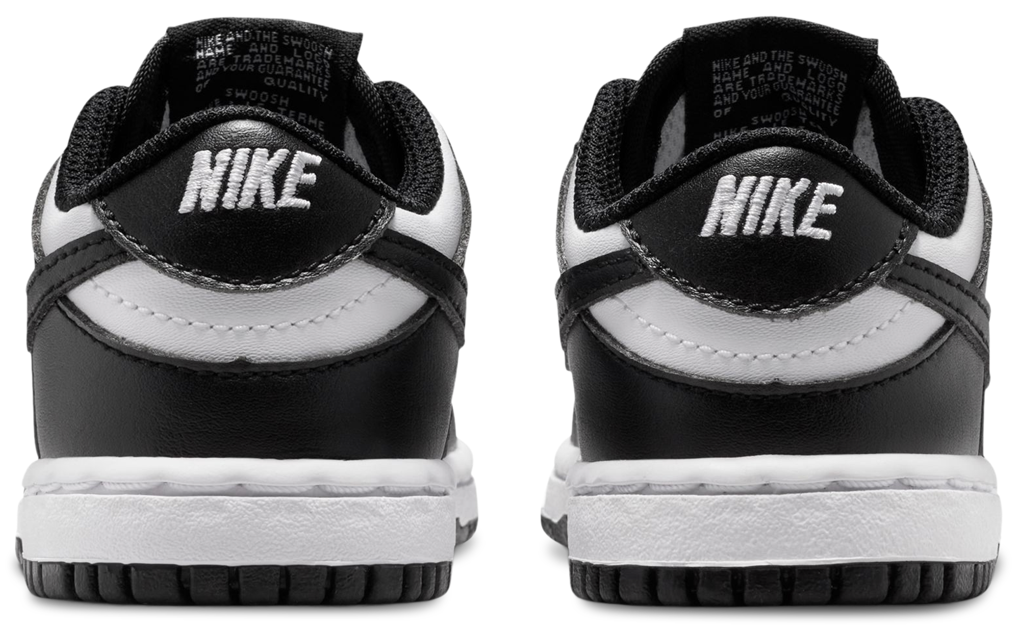 Nike Dunk Low 童款 - White/Black/White - Image 3