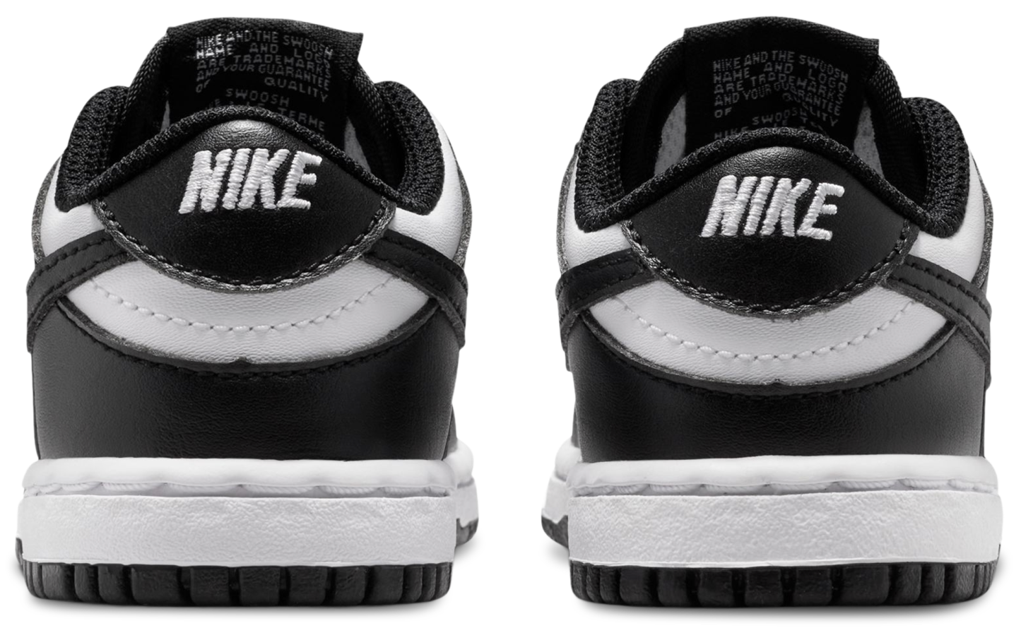 Nike Dunk Low 童款 - White/Black/White - Image 3