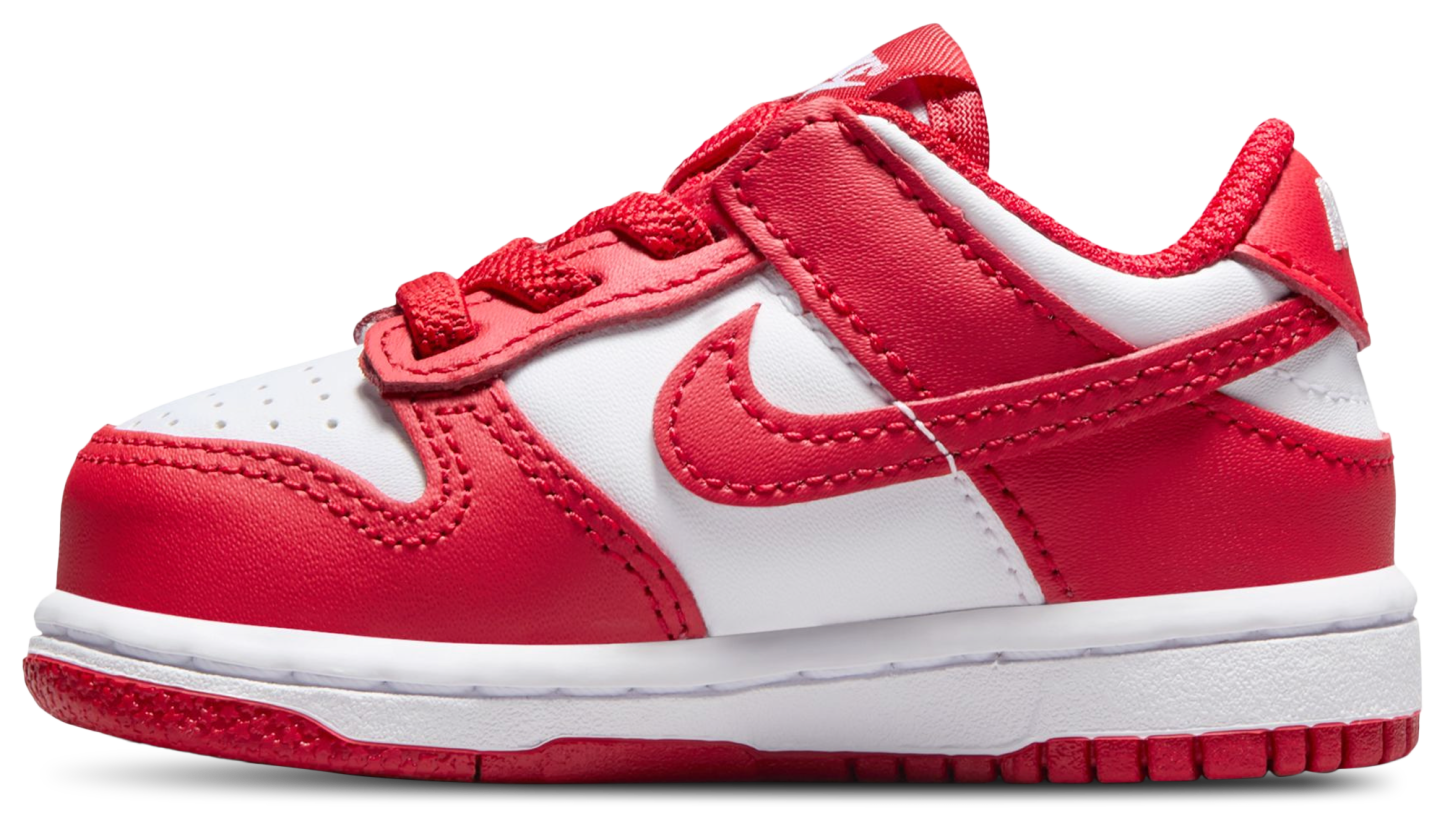 Nike Dunk Low 童款 - University Red/White - Image 2