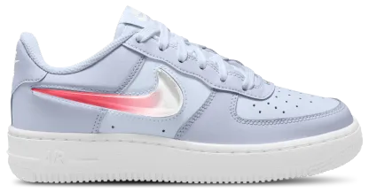 Nike Air Force 1 童款 - Pink/White/Grey - Image 1