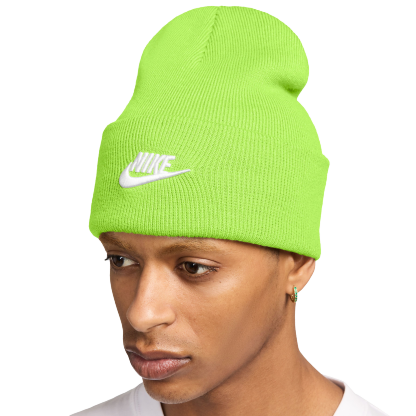 Nike Peak Futura Beanie - Volt/White - Image 4