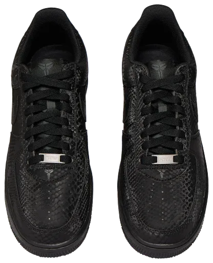 Nike Kobe Air Force 1 Low - Black/Black - Image 4
