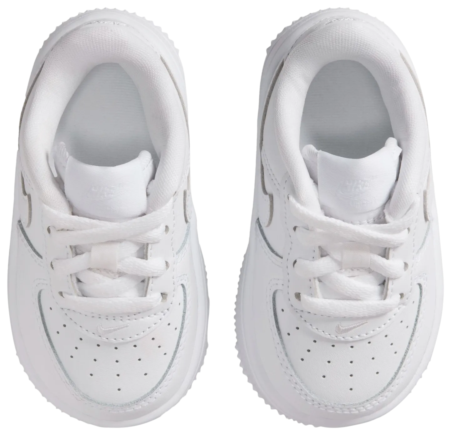 Nike Air Force 1 Low Lace 童款 - White/White - Image 4