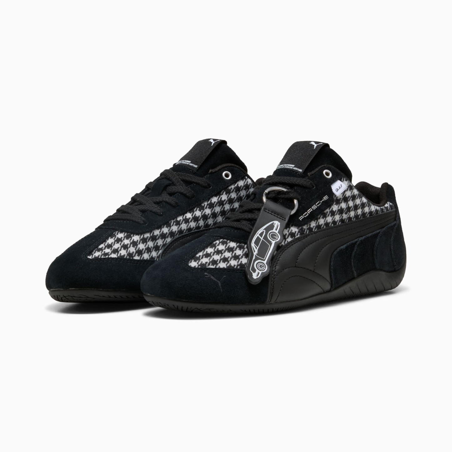 Porsche Legacy Speedcat Pepita Sneakers - PUMA Black-PUMA White - 4