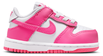Nike Dunk Low 童款 - Laser Fuchsia/White - Image 1
