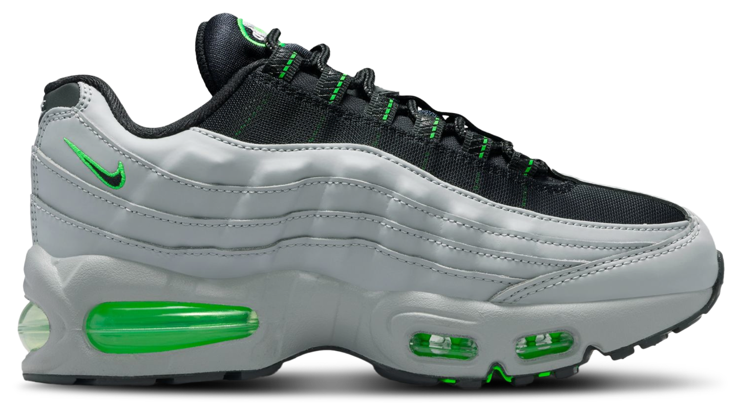 Nike Air Max 95 BB Leather 童款 - Light Smoke/Green Strike - Image 1
