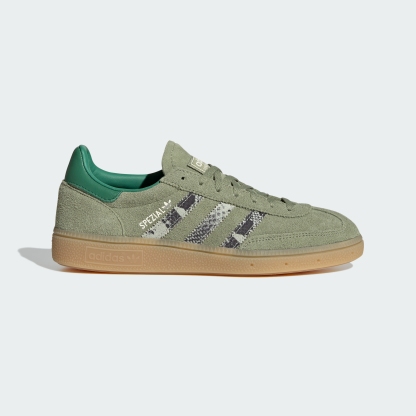 adidas HANDBALL SPEZIAL SHOES - Tent Green / Linen Green / Blanch Green - View 3