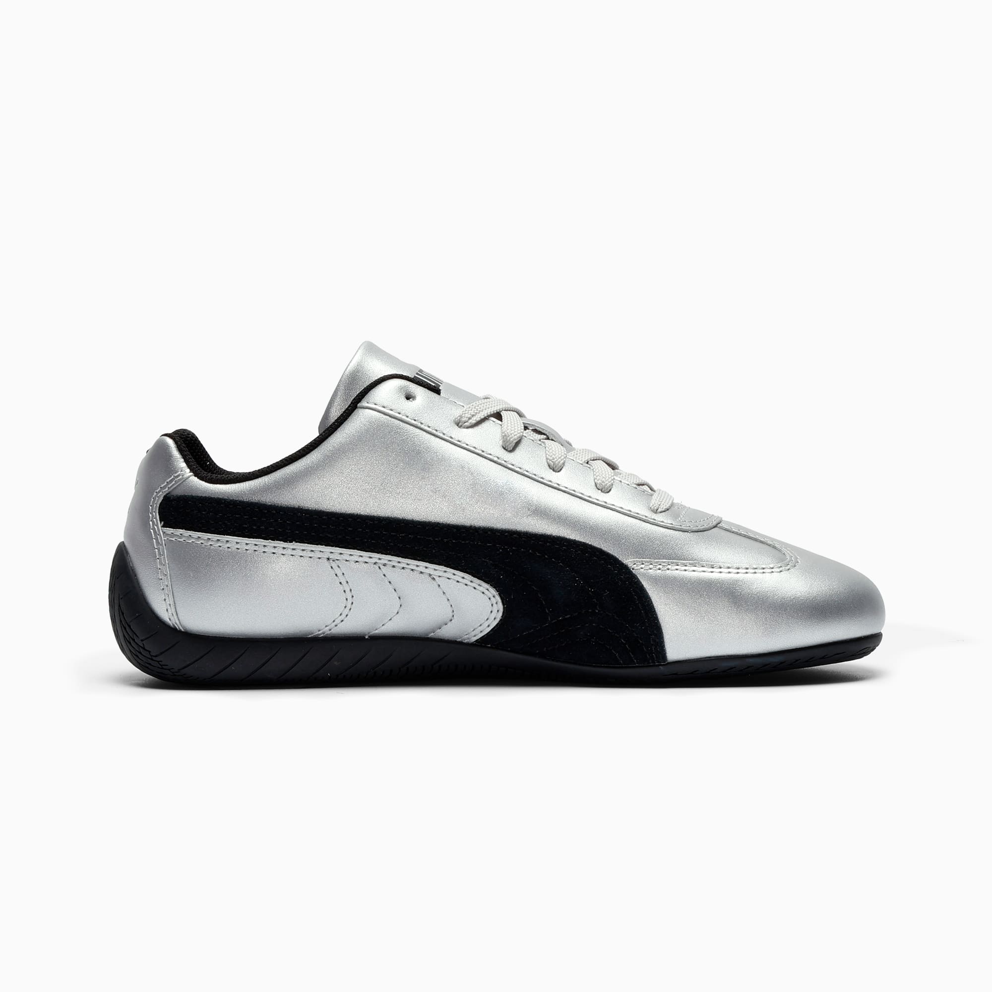 Speedcat Metallic Women's Sneakers - PUMA Silver-PUMA Black - 7
