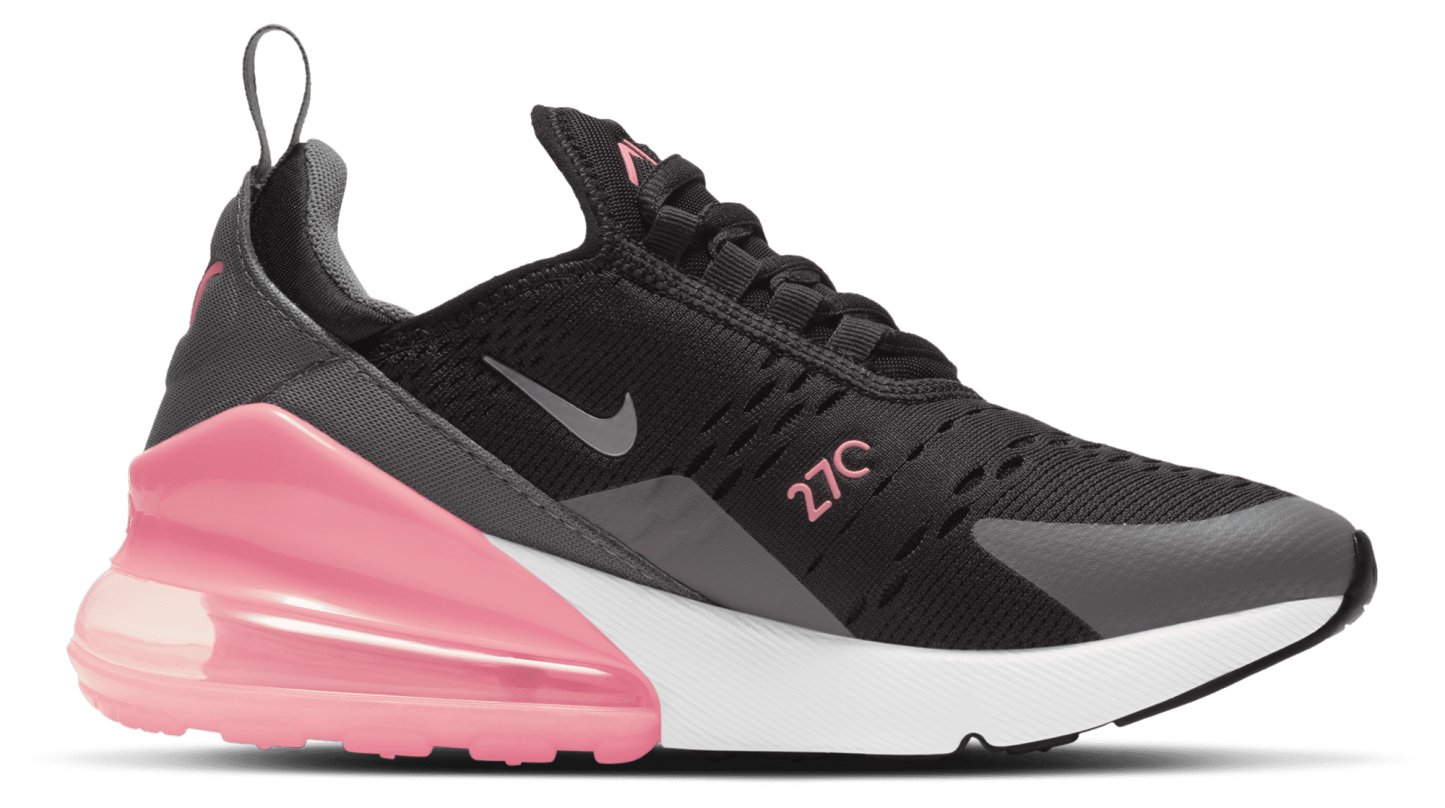 Nike Air Max 270 童款 - Black/Metallic Silver/Smoke Grey - Image 1