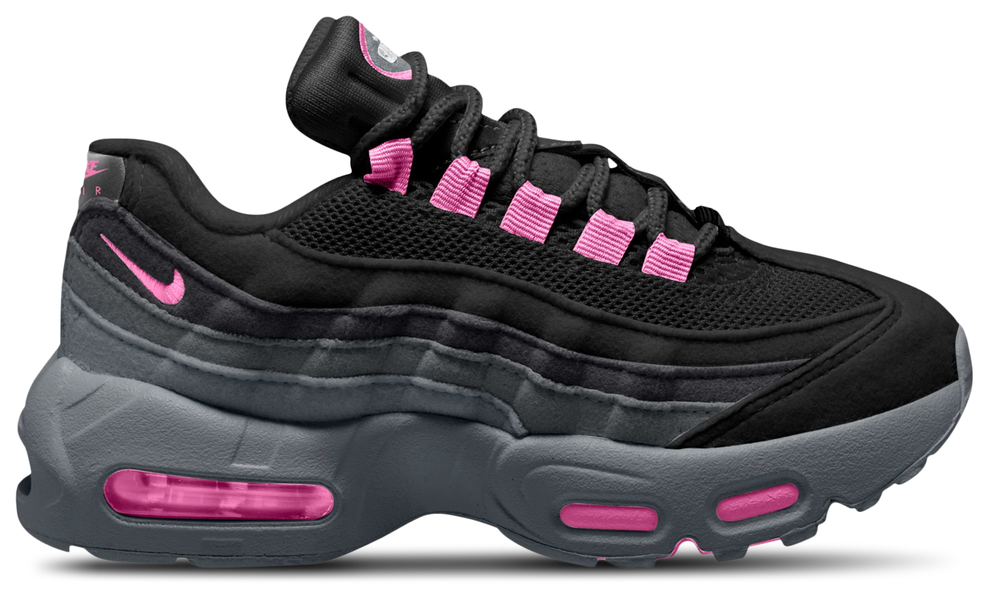 Nike Air Max 95 童款 - Playful Pink/Cool Gray/Black - Image 1