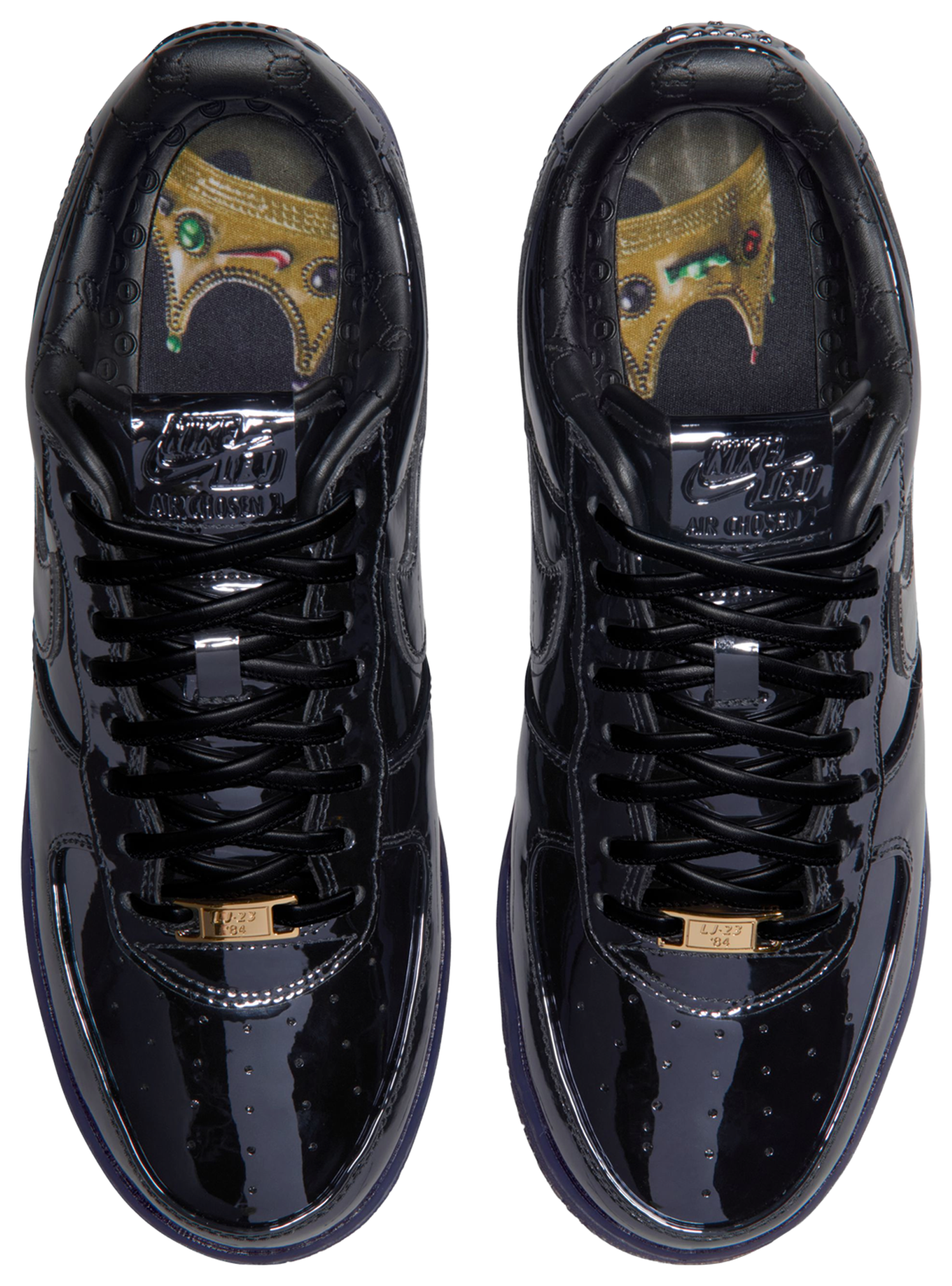 Nike Air Force 1 Low '07 - Black/Black/Gold - Image 4