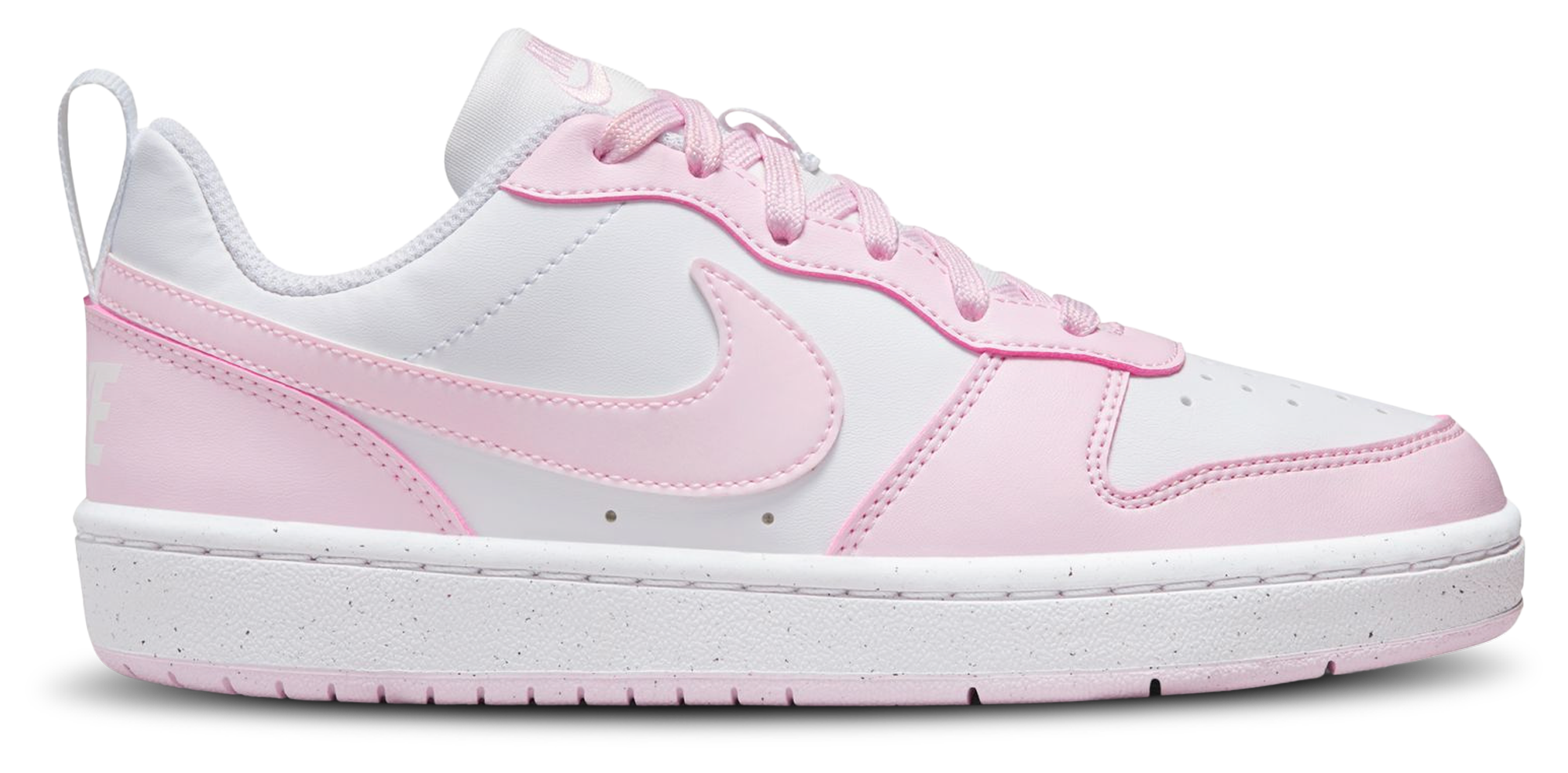 Nike Court Borough Low Recraft 童款 - White/Pink Foam - Image 1