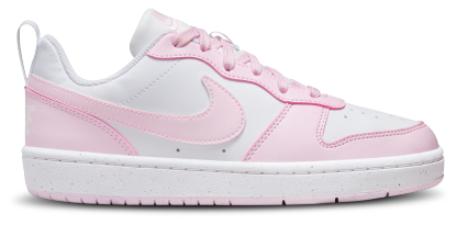 Nike Court Borough Low Recraft 童款 - White/Pink Foam - Image 1
