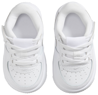 Nike Air Force 1 童款 - White/White - Image 4