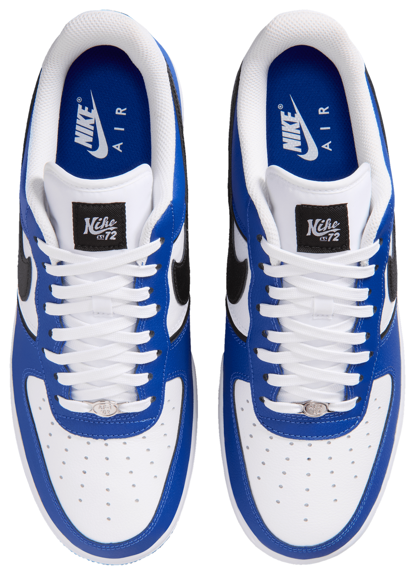 Nike Air Force 1 '07 LV8 - White/Black/Old Royal - Image 4