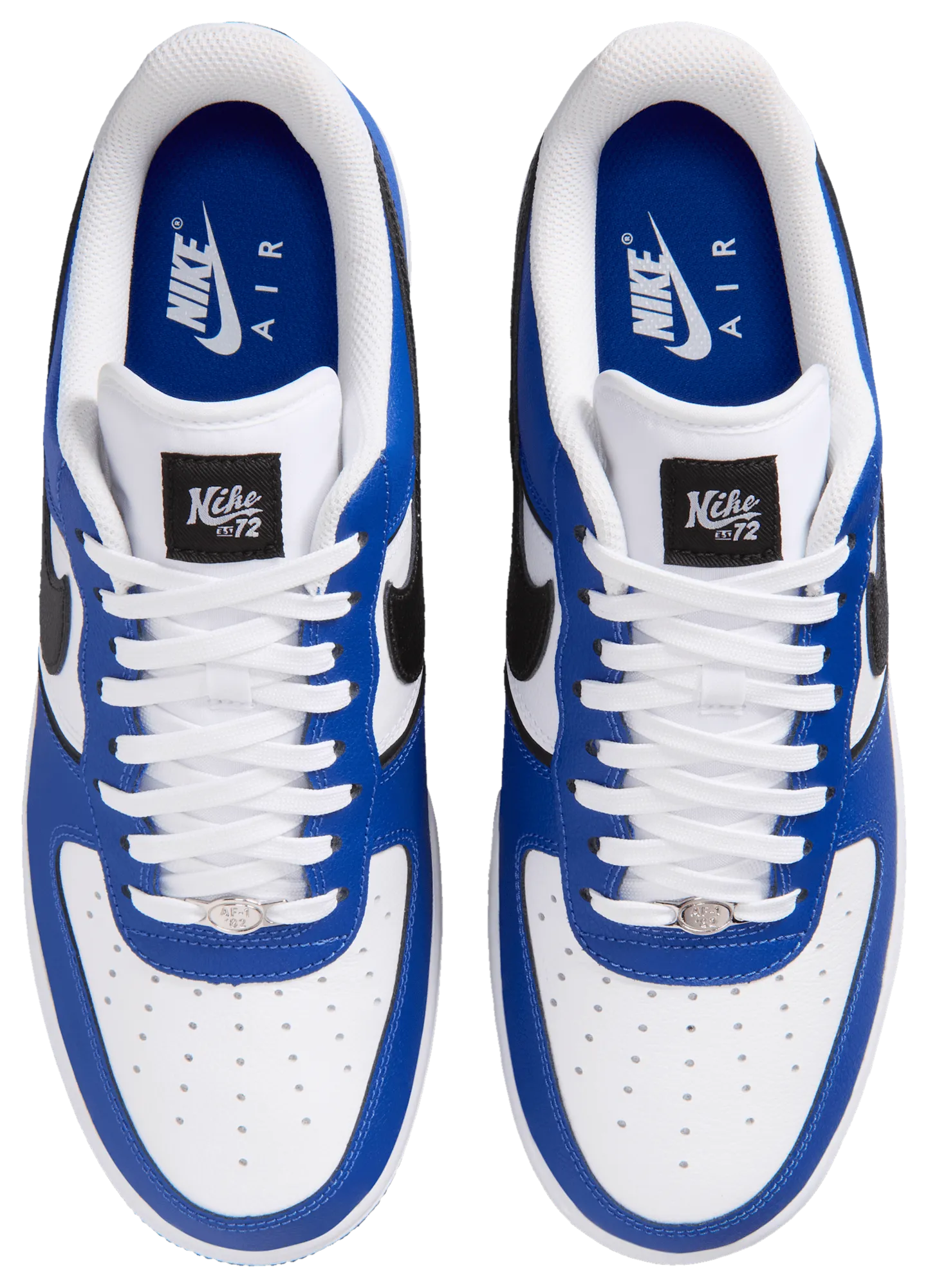 Nike Air Force 1 '07 LV8 - White/Black/Old Royal - Image 4